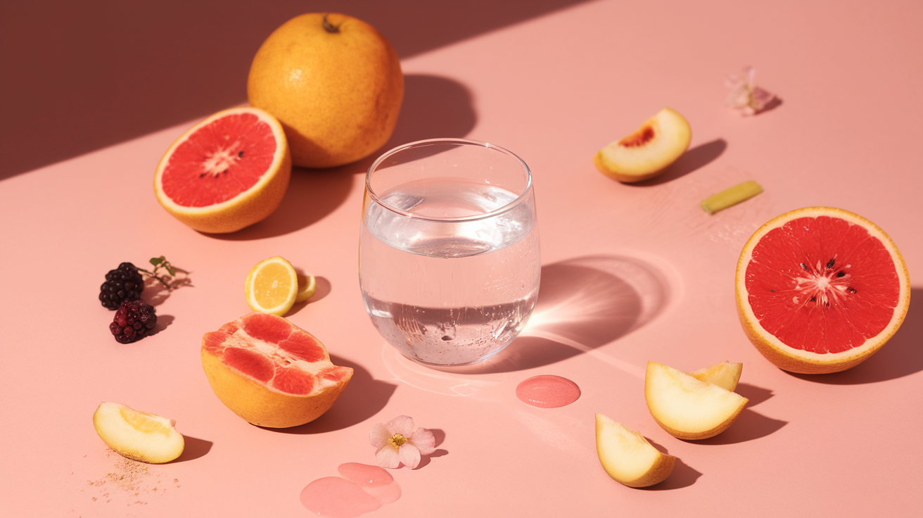 Femme rayonnante avec une peau éclatante - soins de beauté naturels